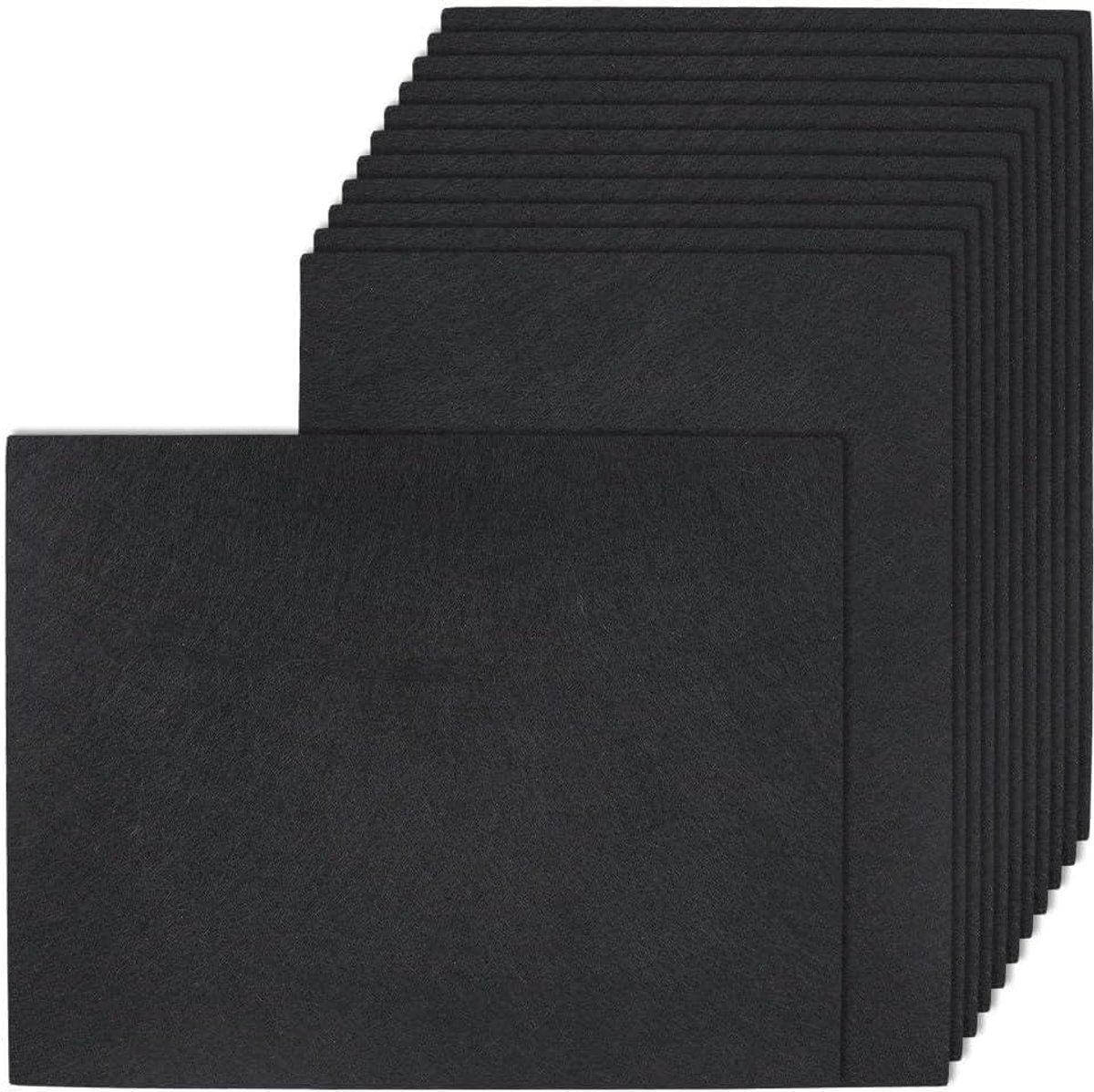 12 stuks zelfklevende vilten pads, 20 x 16 cm vilten meubelpads 5 mm antislip snijbare vellen voor het beschermen van hardhouten vloeren stoel muurbeschermer sieraden doos voering doe-het-zelf