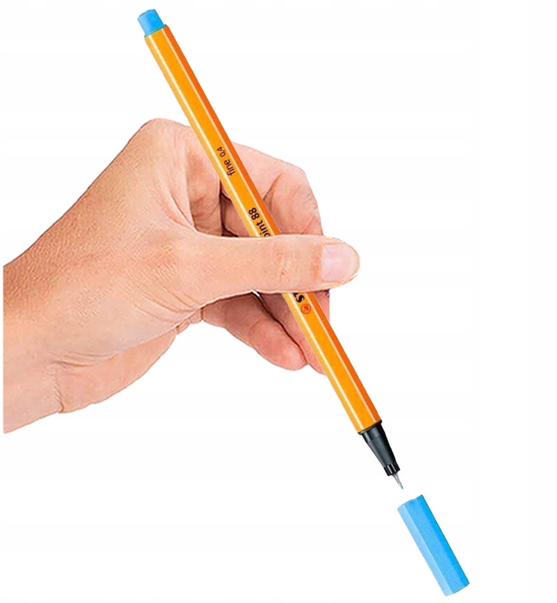 STABILO Neon Blauwe Fineliner 0,4mm - Perfect voor Tekenen en Kleuren