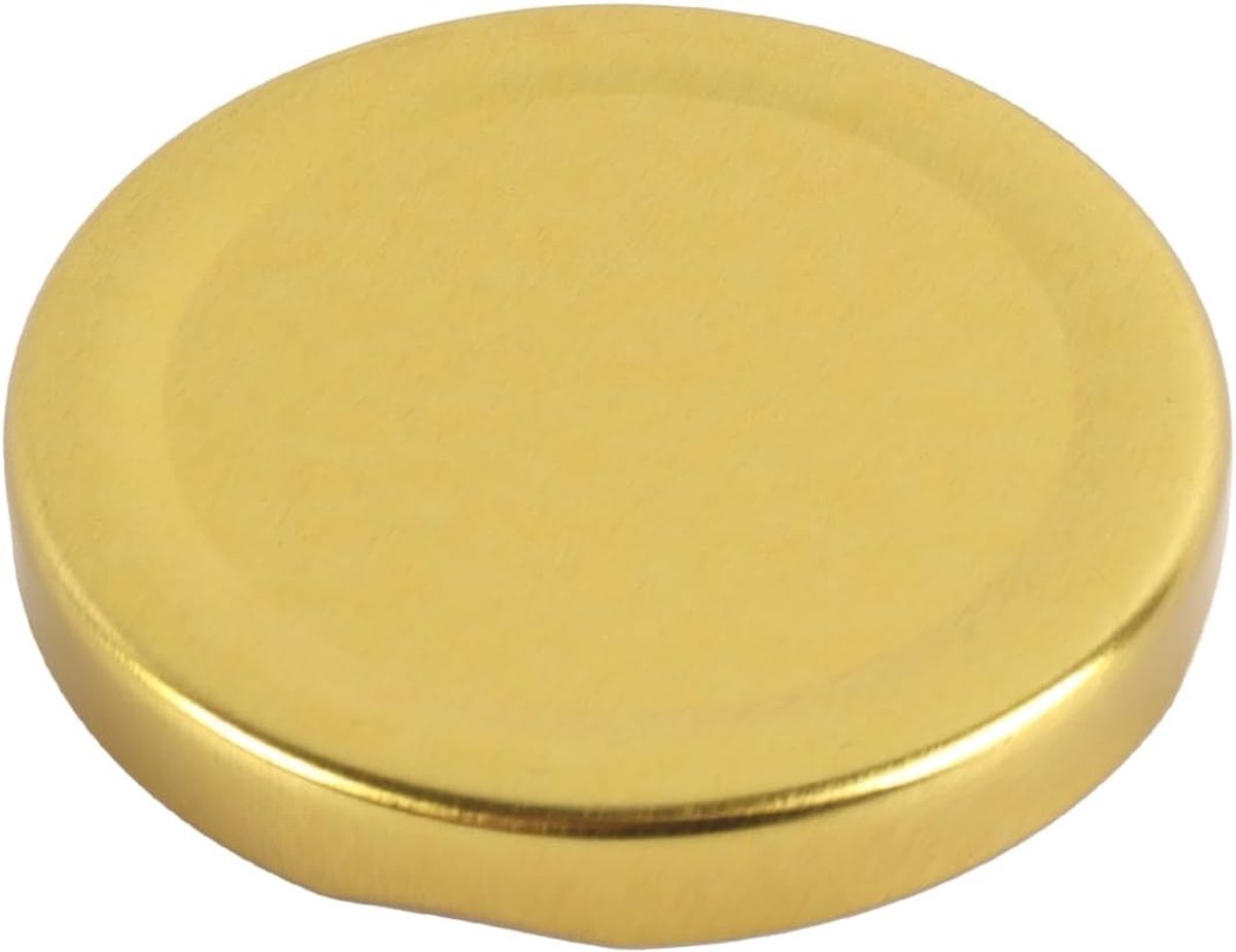 12 stuks gouden universele jampothoezen, 63 mm lekvrije Twist-Off Jam Jar Deksels voor het behoud van Chutney Marmelade beitsen