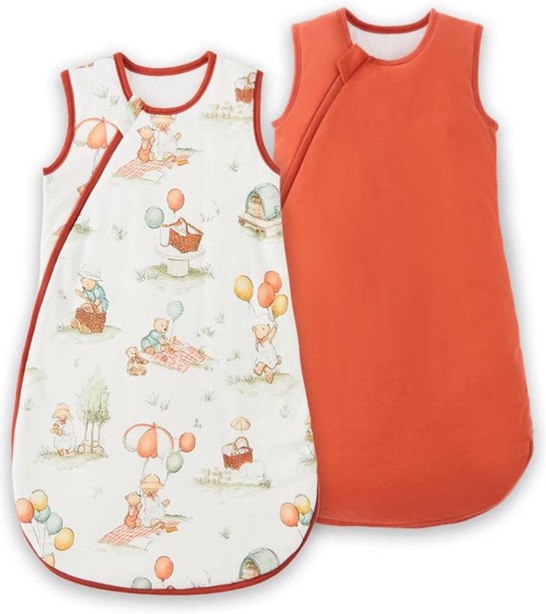 Baby Slaapzak 1 1.5 TOG Katoenen Slaapzak 2-Pack, Unisex Draagbare Dekens voor Pasgeborenen en Baby's 0-24 Maanden