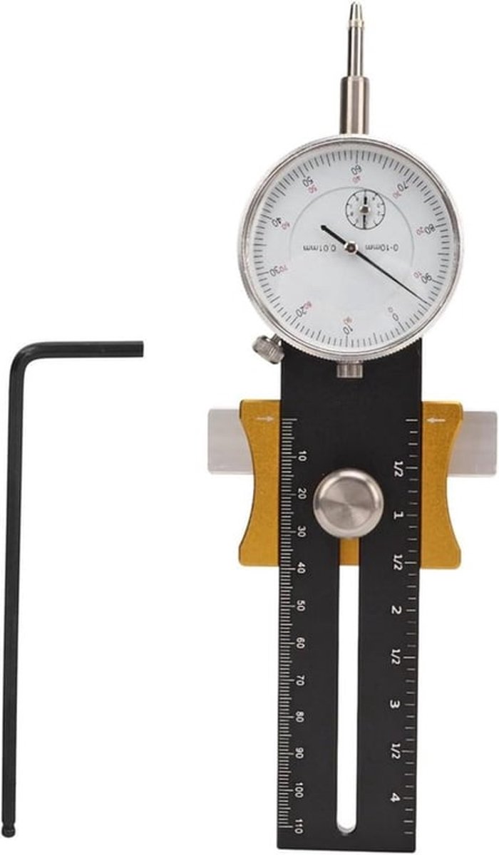 Uitlijnmeter Tafelzaag - Kalibratiegereedschap - Houtbewerking Bandzaag - Geschikt voor Houtbewerking - Rood-Model 17cm.