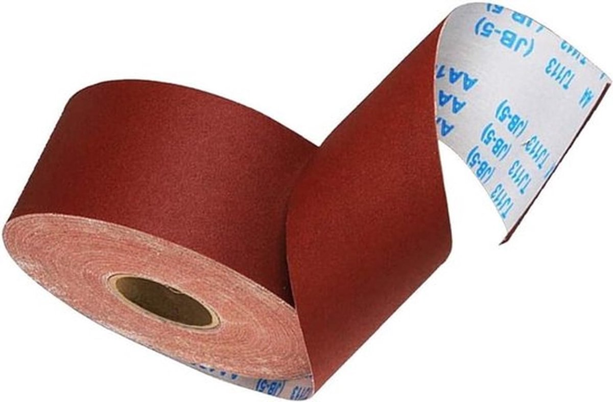 - Schuurpapier Roll - Schuurrol Polijstgereedschap - Metaal en Hout - 800 Grit - Geschikt voor - 1 m x 100 mm - Kleur of model