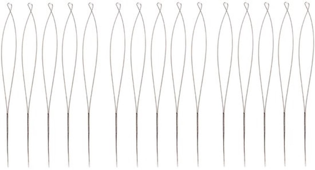 Kralennaalden 15 Stuks - Roestvrij Staal - Flexibel - DIY Handgemaakt - Groot Oog - Ideaal voor Sieraden Maken - Sieraadnaalden