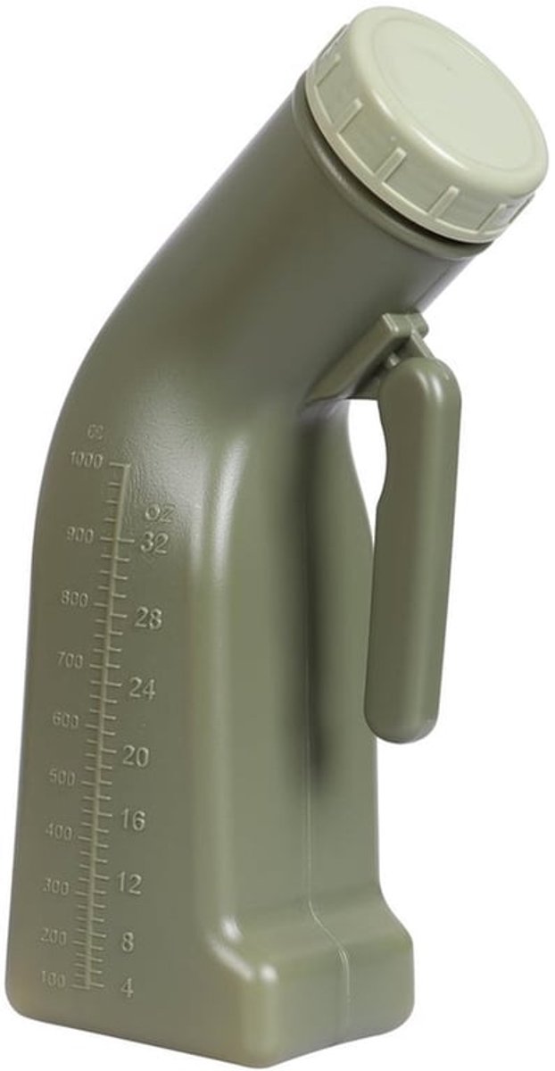 Lekvrij Draagbaar Urinoir Toilet Reizen Urine Fles met Schroef Top Deksel - Plastic Plas Pot voor Auto Camping Outdoor 1L