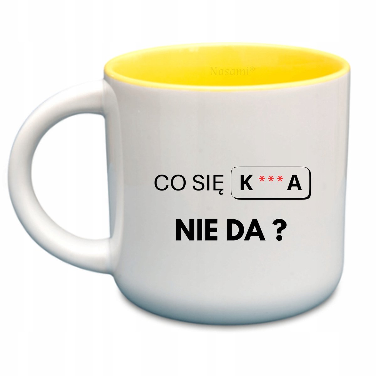 Gele mok met tekst "Wat kan niet?" - 400 ml - Leuk cadeau
