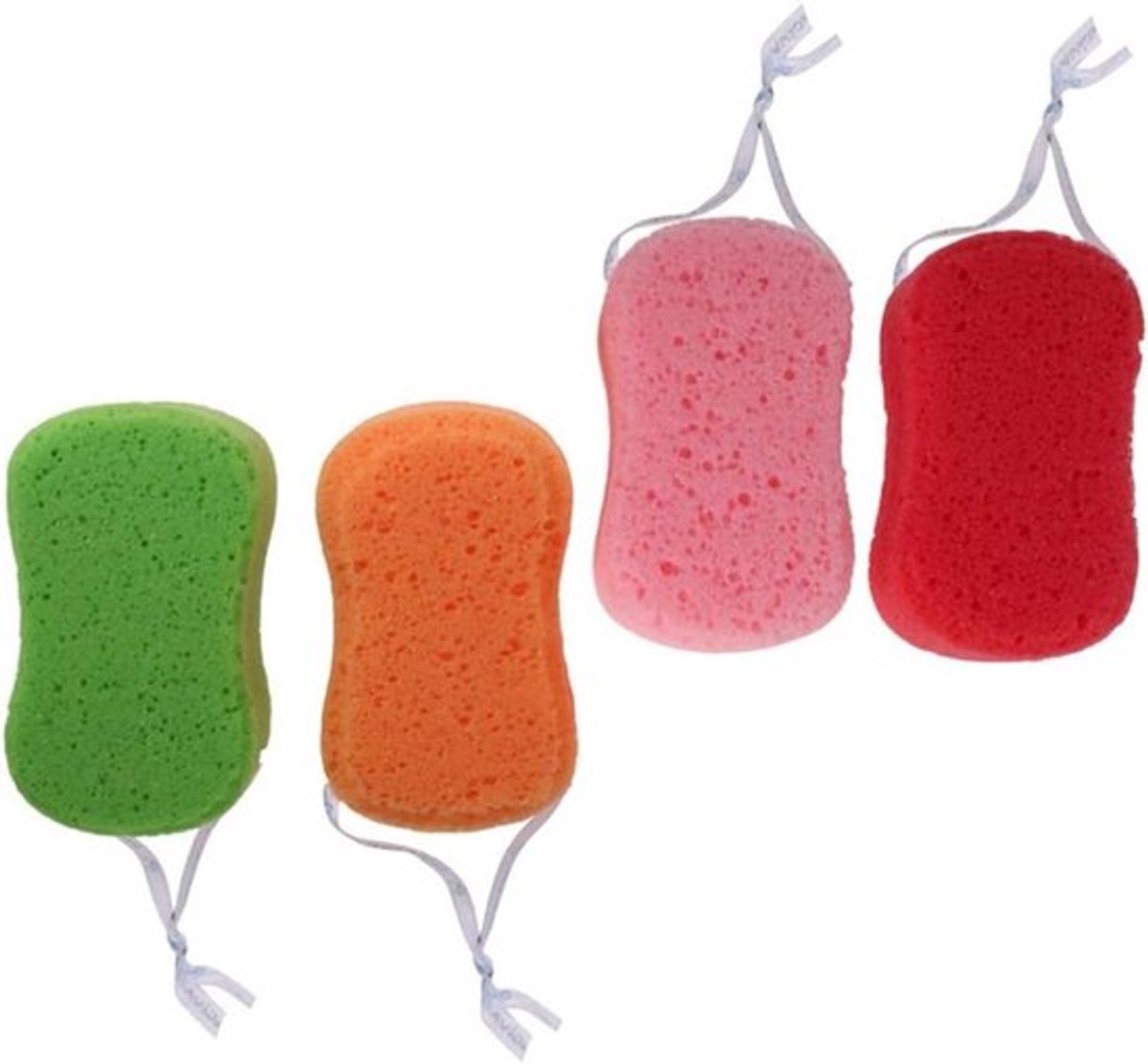 4-delige Set Badsponzen voor Zachte Peeling en Lichaamsverzorging