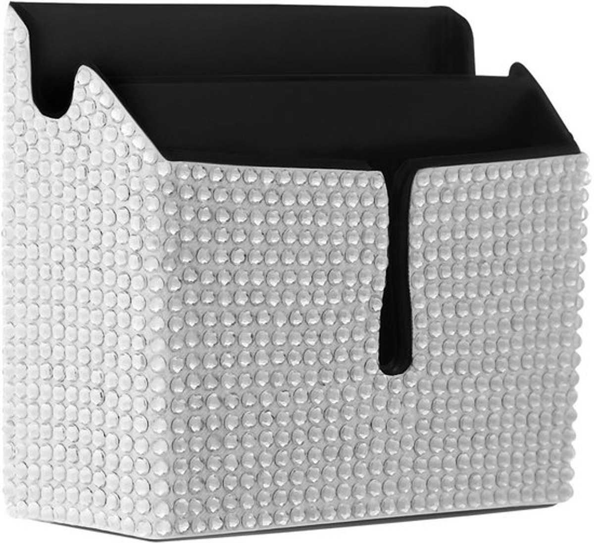 Muurtelefoonhouder - Zelfklevende Telefoonhouder - Multifunctionele Organizer - Strass-Steentjes - Duurzaam - 10x8x3.8 cm