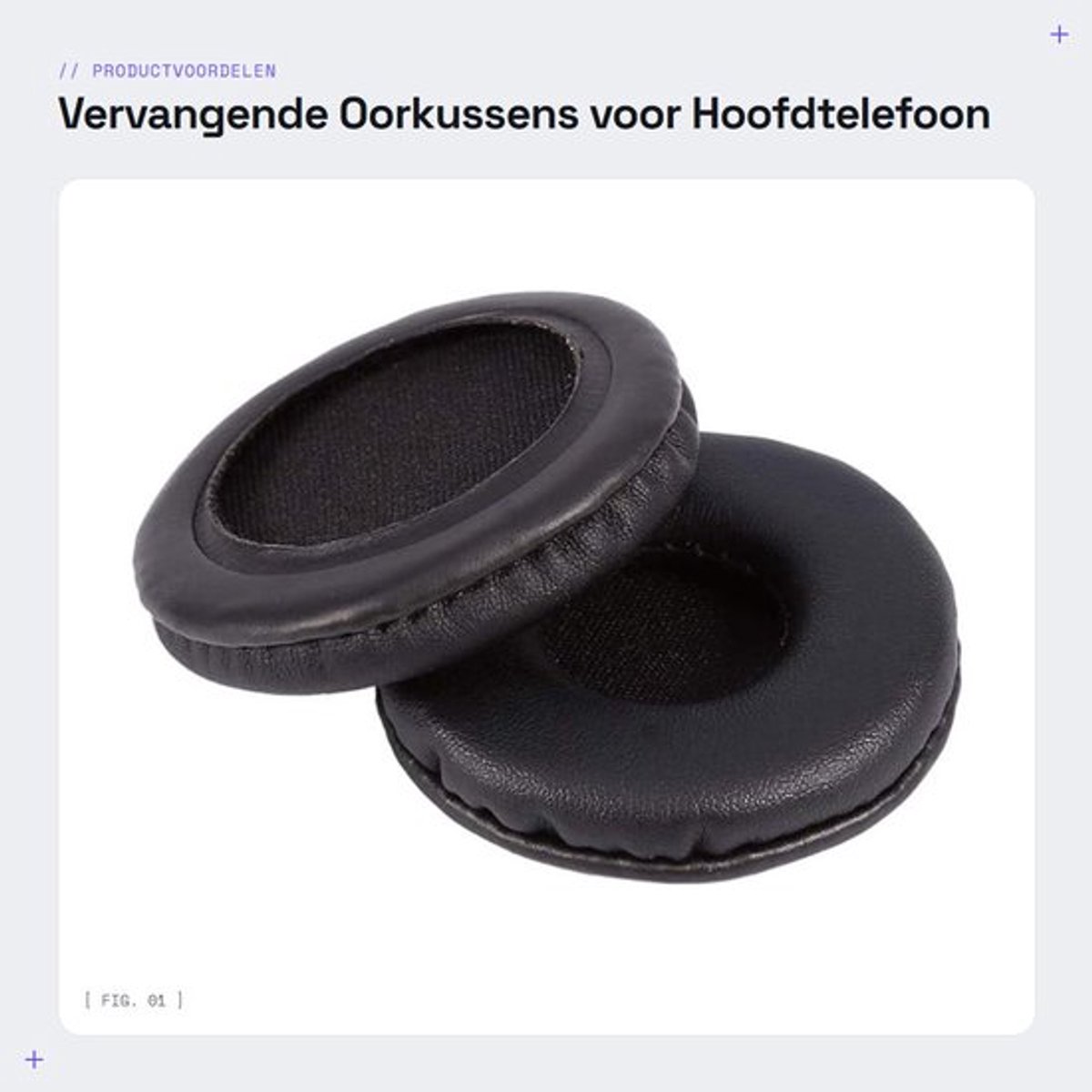 Vervangende Oorkussens voor Hoofdtelefoon - Zacht PU Leer - Comfortabel en Duurzaam - Zwart - Geschikt voor K450-K430-K420-K480