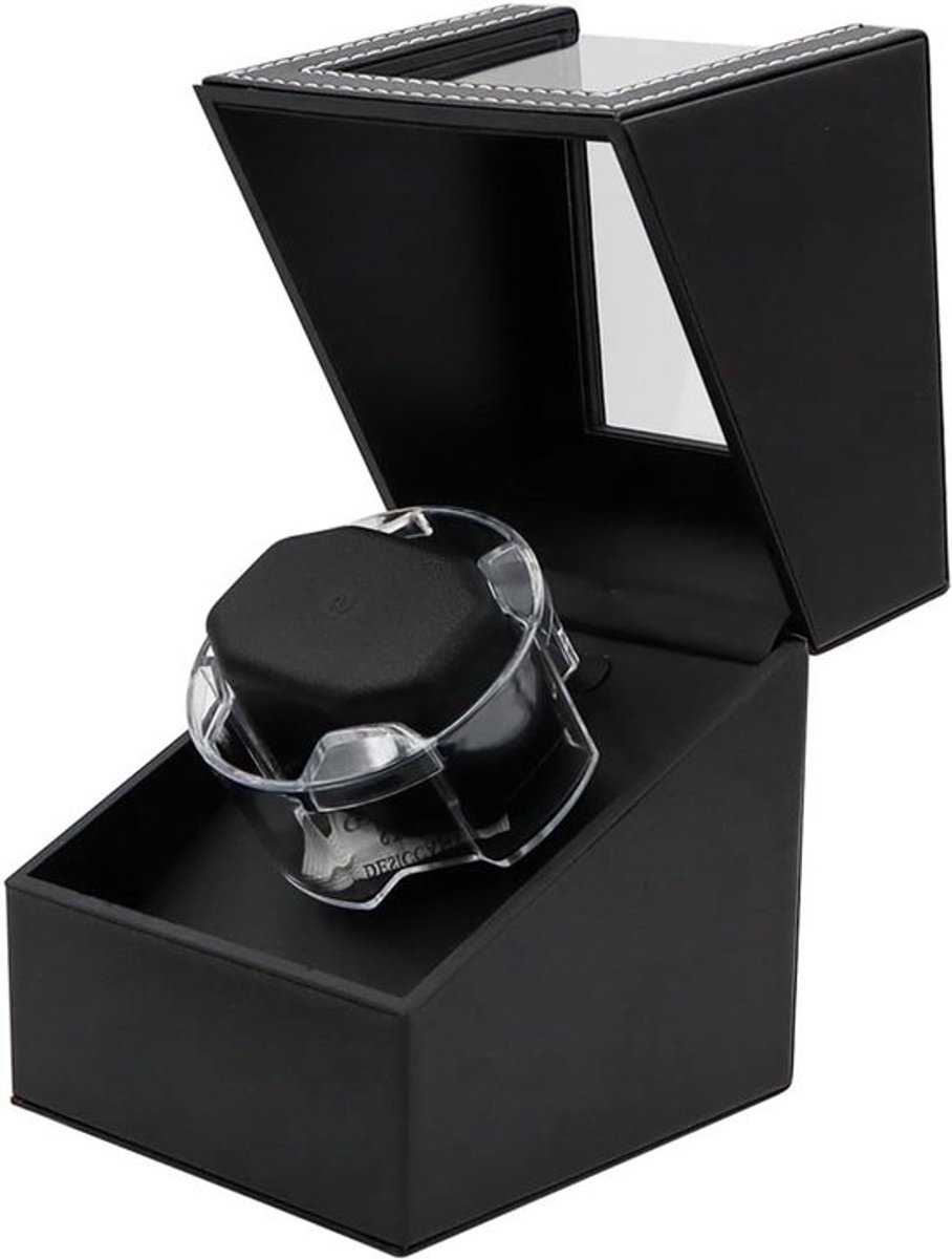 Automatische horloge-winder met 1 slot - LED-verlichting - AC-adapter - Stil