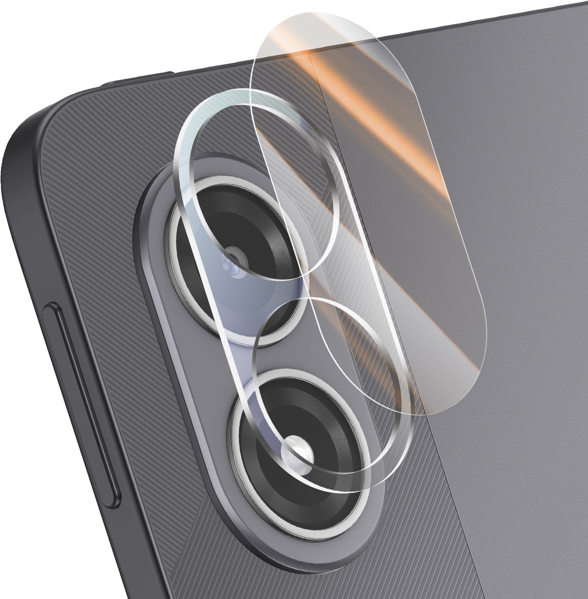 iMak, Cameralensbescherming voor Redmi Pad 2 Pro, uit twee materialen, volledige bedekking, Transparant