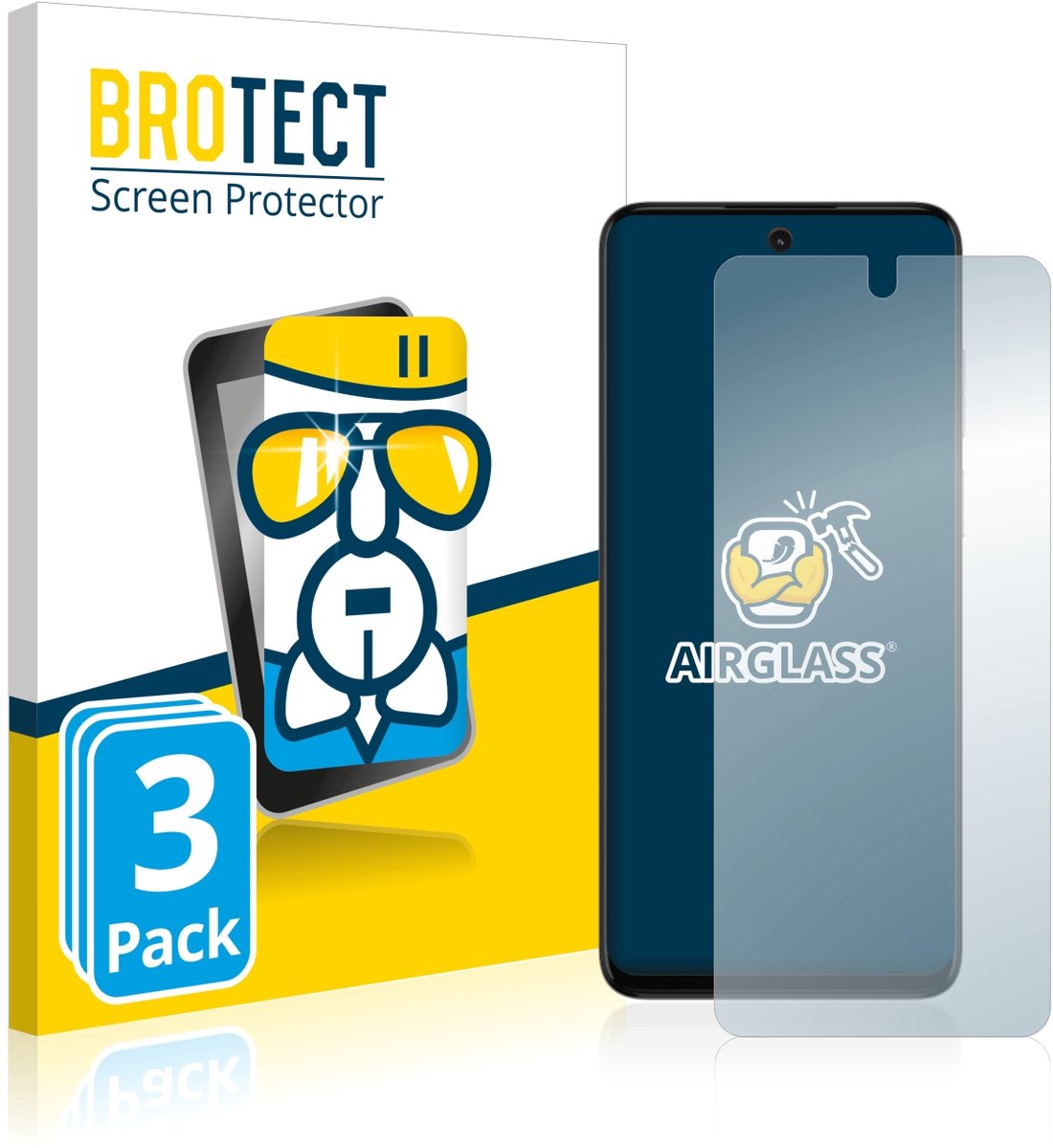 Screenprotector 3 Stuks voor Motorola Moto G32 Beschermglas transparant
