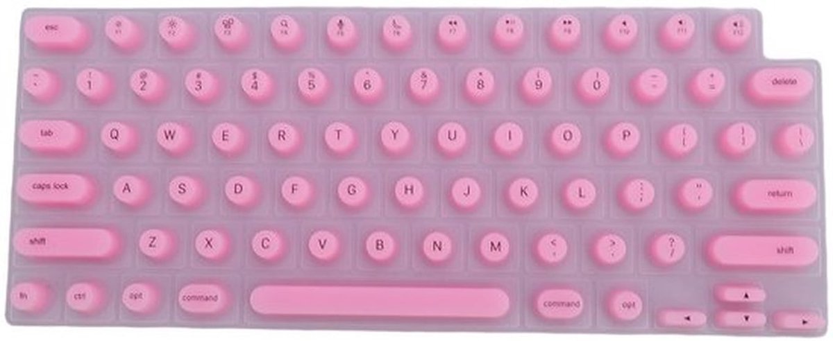 Toetsenbordomslag Verhoogd - Nagelvriendelijk - Comfortabel Typen - Bescherming Nagelkunst - Compatibel met OS X Pro 14/16 - Zachte Siliconen - Toetsenbordhoes