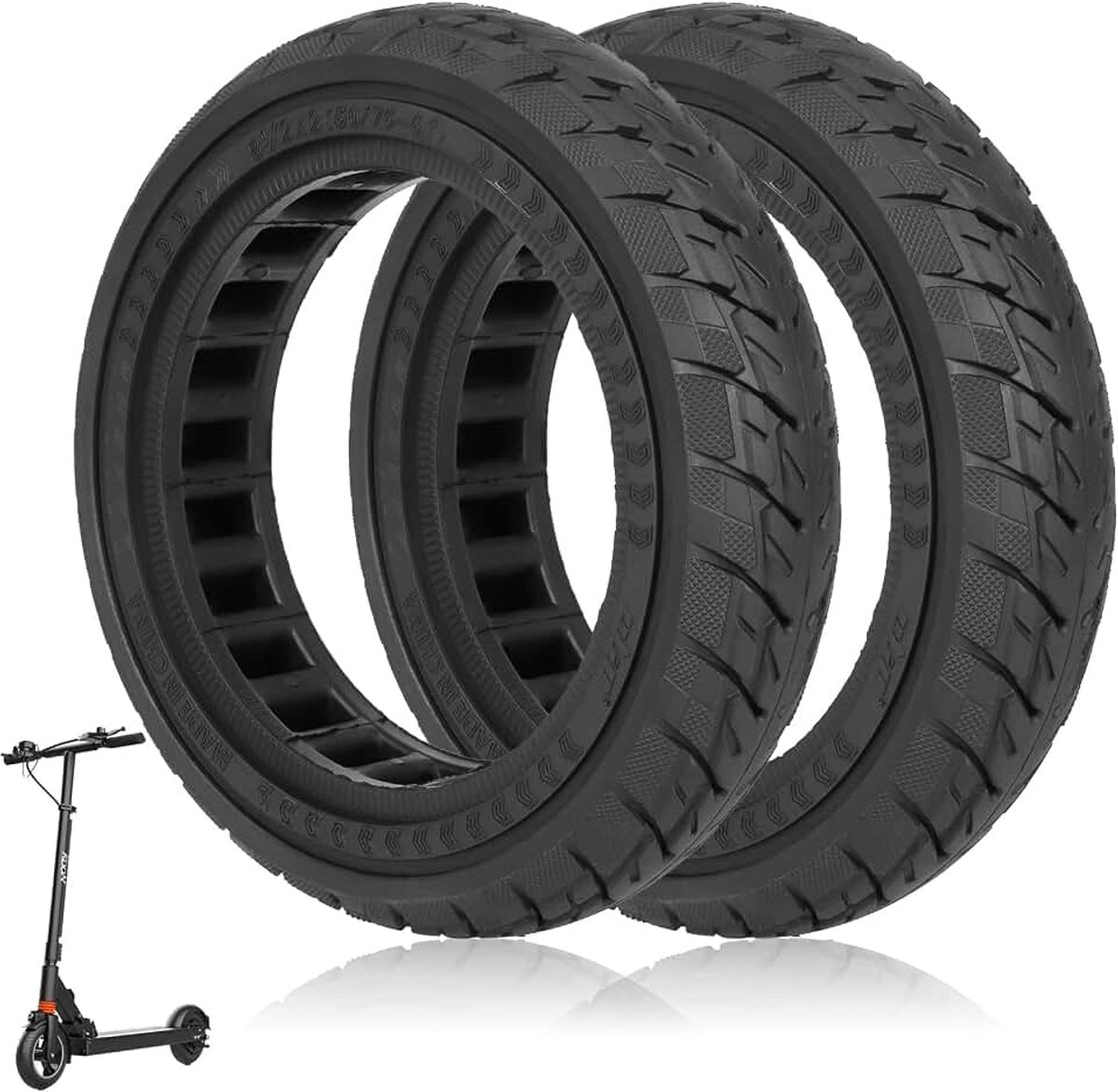 8 5 inch Elektrische Scooter band 8 1 2 x 2 Elektrische Scooter wielen voor Xiaomi M365 Pro2 Pro 1S 50 75-6.1 Anti-slip en Anti-lek Vervangingswiel voor achter