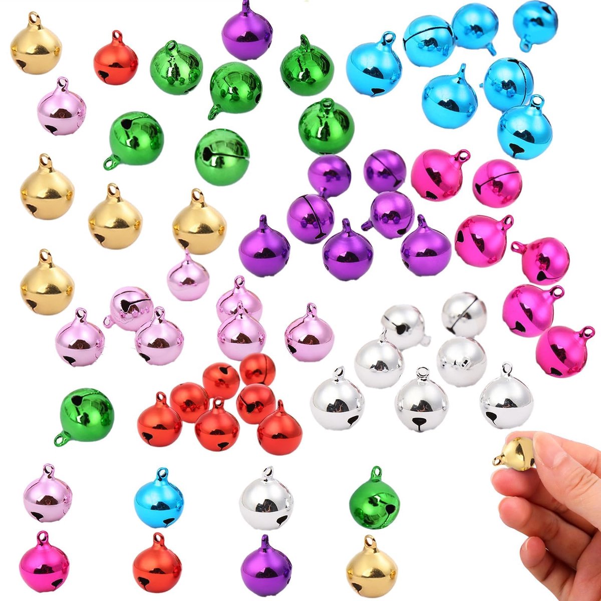 Belletjes, belletjes om te knutselen, metalen belletjes 14 mm, belletjes om te knutselen, voor festivals, decoratie