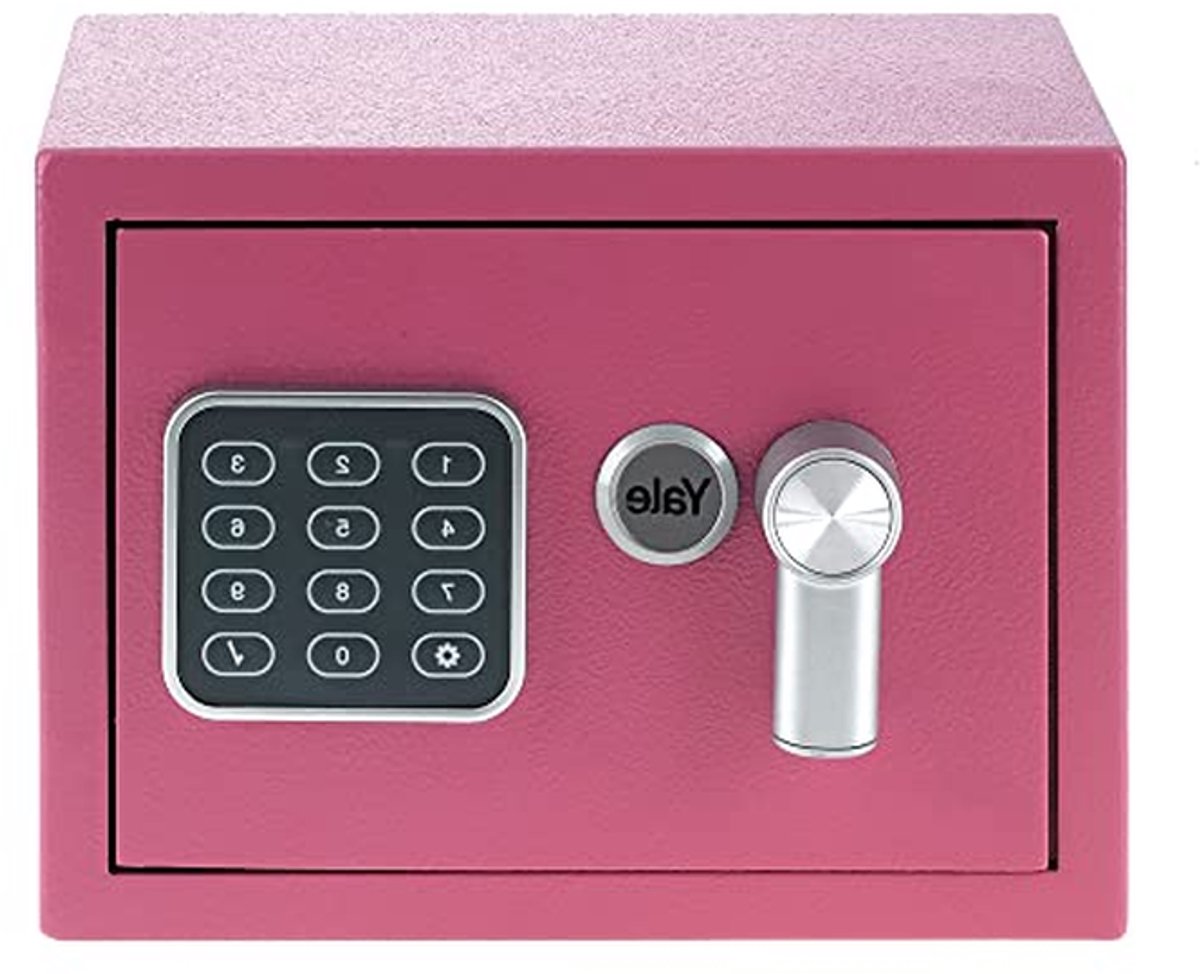Elektronische Kluis Mini - Digitale Kassa - Waardevolle Zaken - Digitaal Codepaneel - Mini Formaat - Roze