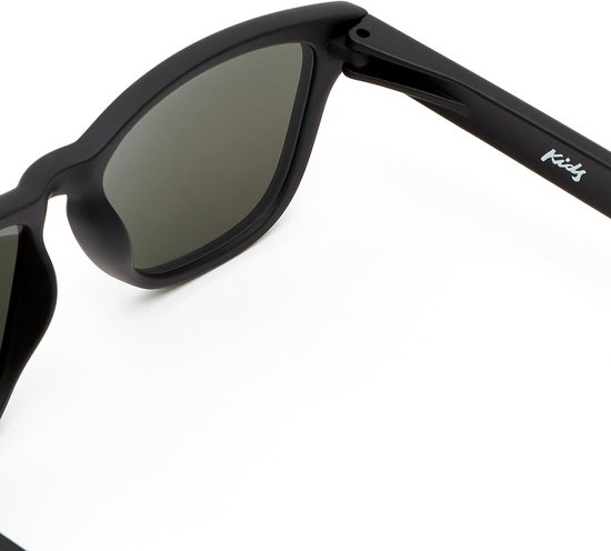 Kinder Zonnebril - Unisex Bril - Buitenactiviteiten - 100% UV Bescherming - 124mm Breed - Zwart van Kinder — afbeelding 2