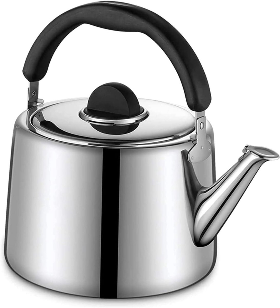 Grote Waterkoker - Theeketel Fluitketel - Water Koken - Energiebesparende Bodem - 3 Liter - Zilverkleurig