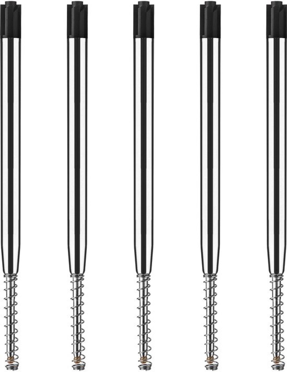 Balpenvullingen 0,7 mm - 5 Stuks - Metalen Vullingen - Intrekbare Vullingen - School/Kantoorbenodigdheden - Duurzaam en Glad - Navullingen
