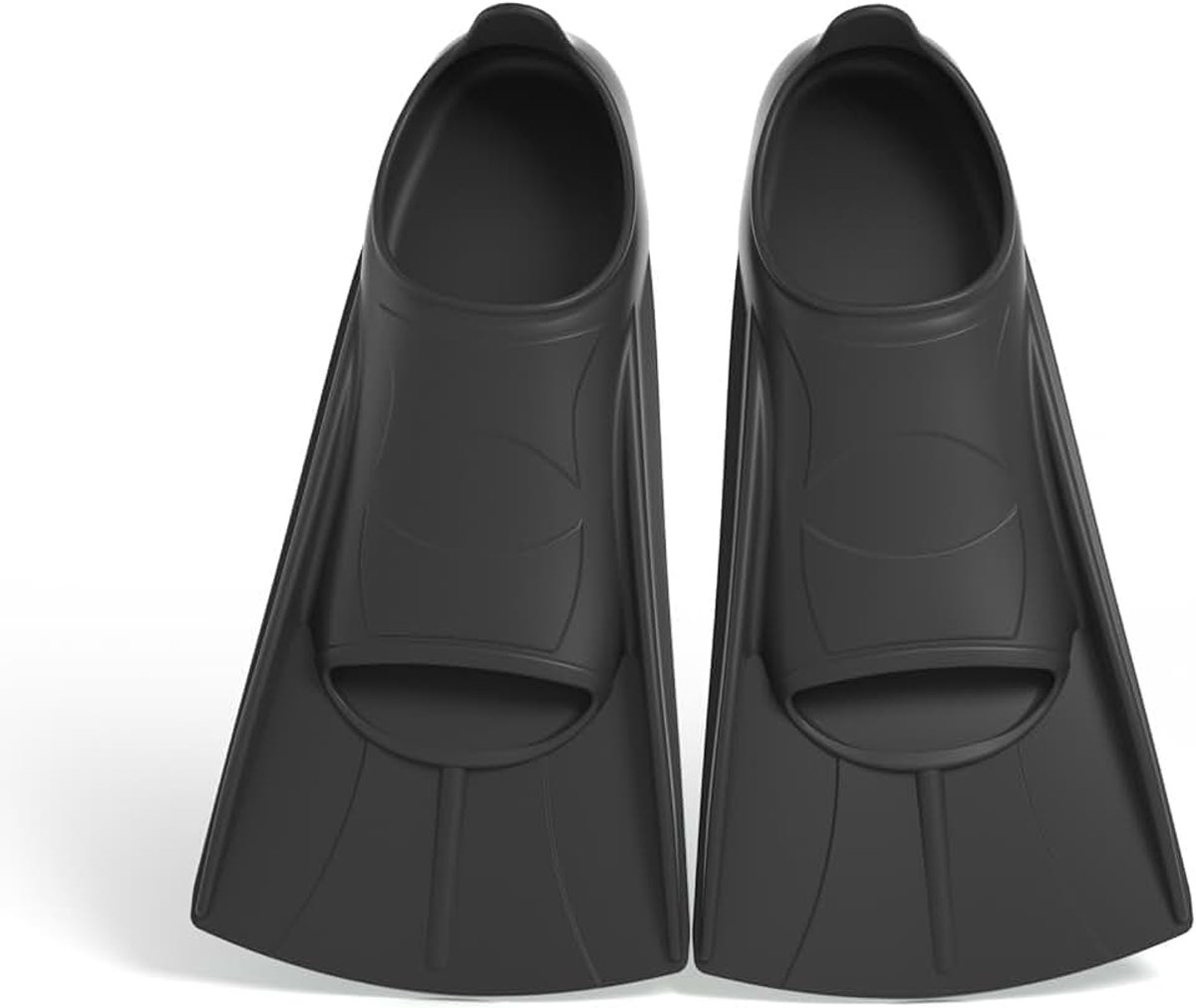 Zwemvliezen, korte zwemvliezen, siliconen snorkelvliezen, korte duikvinnen kinderen volwassenen, korte zwemvliezen training zwemvliezen unisex vinnen