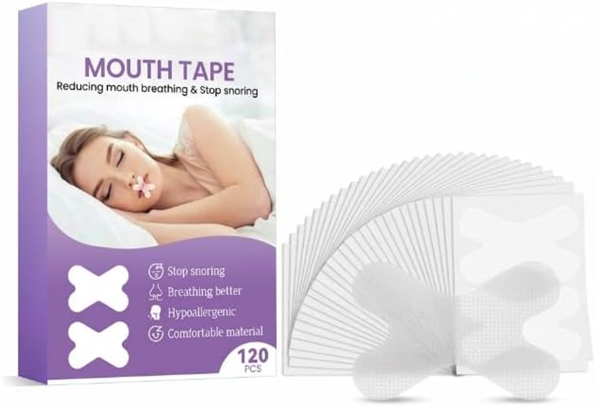 Mondtape voor het Slapen 240 stuks – Zachte Nachtpleister voor de Mond, Slaapondersteuning, Huidvriendelijk, Zelfklevend en Ademend, Veilige Hechting zonder Resten, voor een Rustige Slaap bij Volwassenen en op Reis