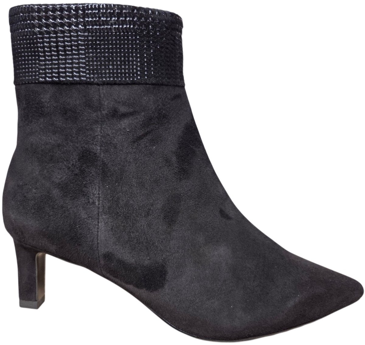 Peter Kaiser 9-9-75338-47 019 Enkellaarzen Zwart Suede Dames - Zwart - 37.5