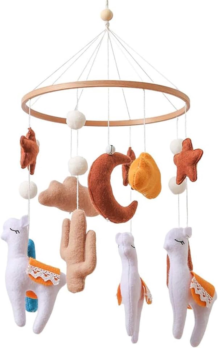 Verstelbaar Draagbaar Schaapvorm Draaiend Vermaak | Babymobiel Voor Jongens En Meisjes Voor Slaapkamer Woonkamer Thuis Huis Binnen Tuin Bed Decoratie