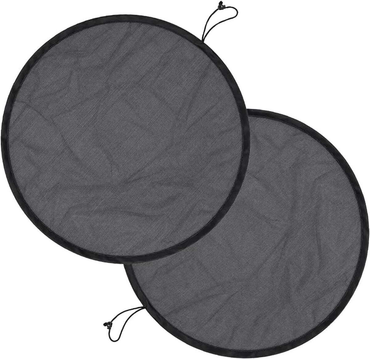 2 stuks netten voor regenton, 95 cm, beschermingsnet, zwart, verstelbaar met trekkoord, fijne mazige afdekking voor emmer, wateropvangbak en regenton (95 cm)