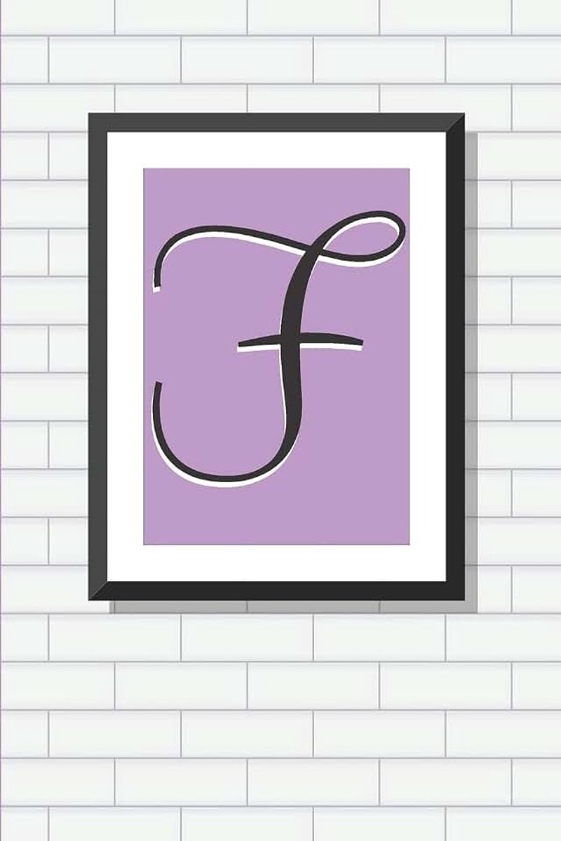 F Personalized Blank Lined Journal Notebook: A daily diary, composition or log book, gift idea for someone whose name starts with the letter "F"!!