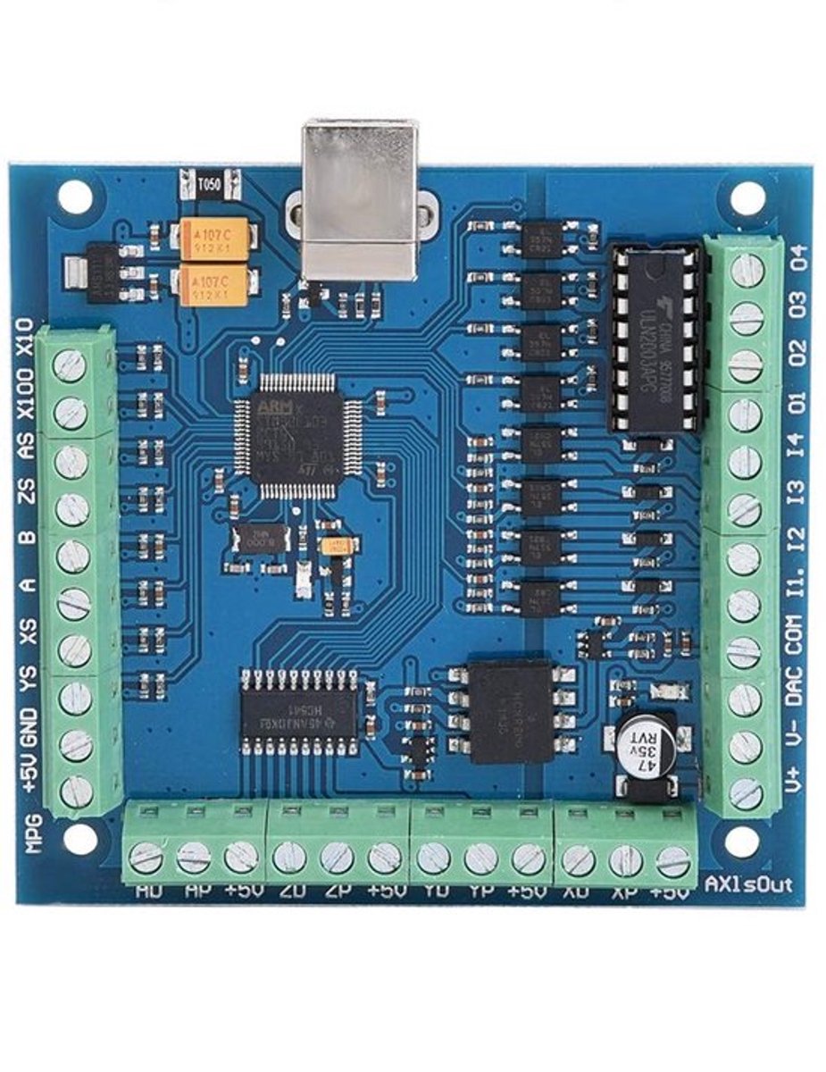 MACH3 Bewegingskaart - USB-bewegingscontroller - Compact en gebruiksvriendelijk - Geschikt voor graveren - 100 kHz - Met status-LED - Voor...