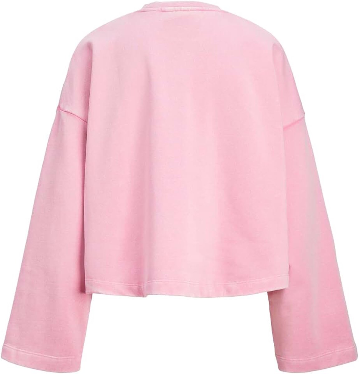 & Jones JXELIZABETH Loose LS Short Crew SWT, Moonlite Mauve/Detail: acid Wash, L