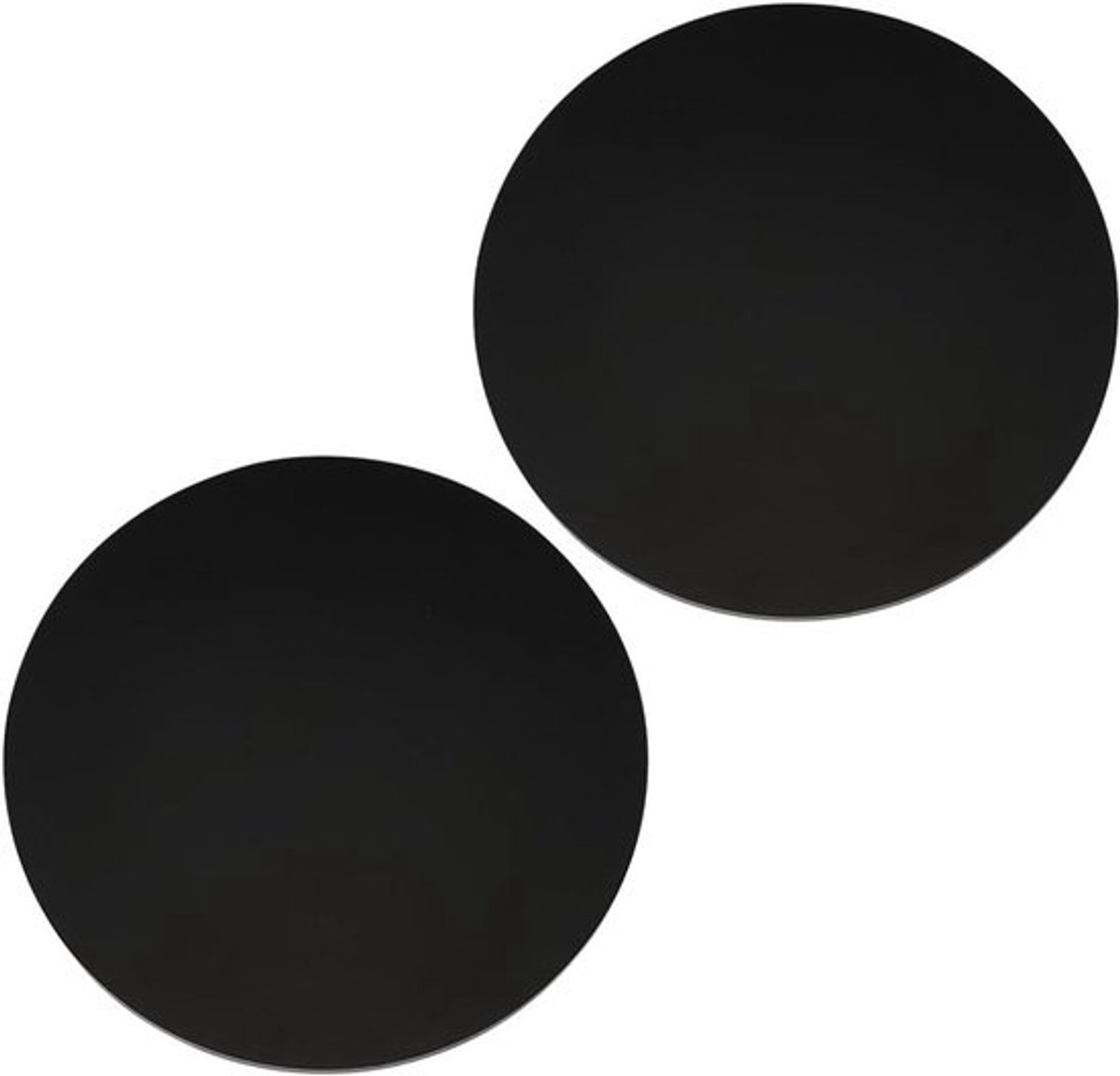 2 Stuks Zwarte Ronde Model Display Bases 15x15cm voor Wargaming en Bordspellen - Acryl Stand voor Collectibles en Figuren