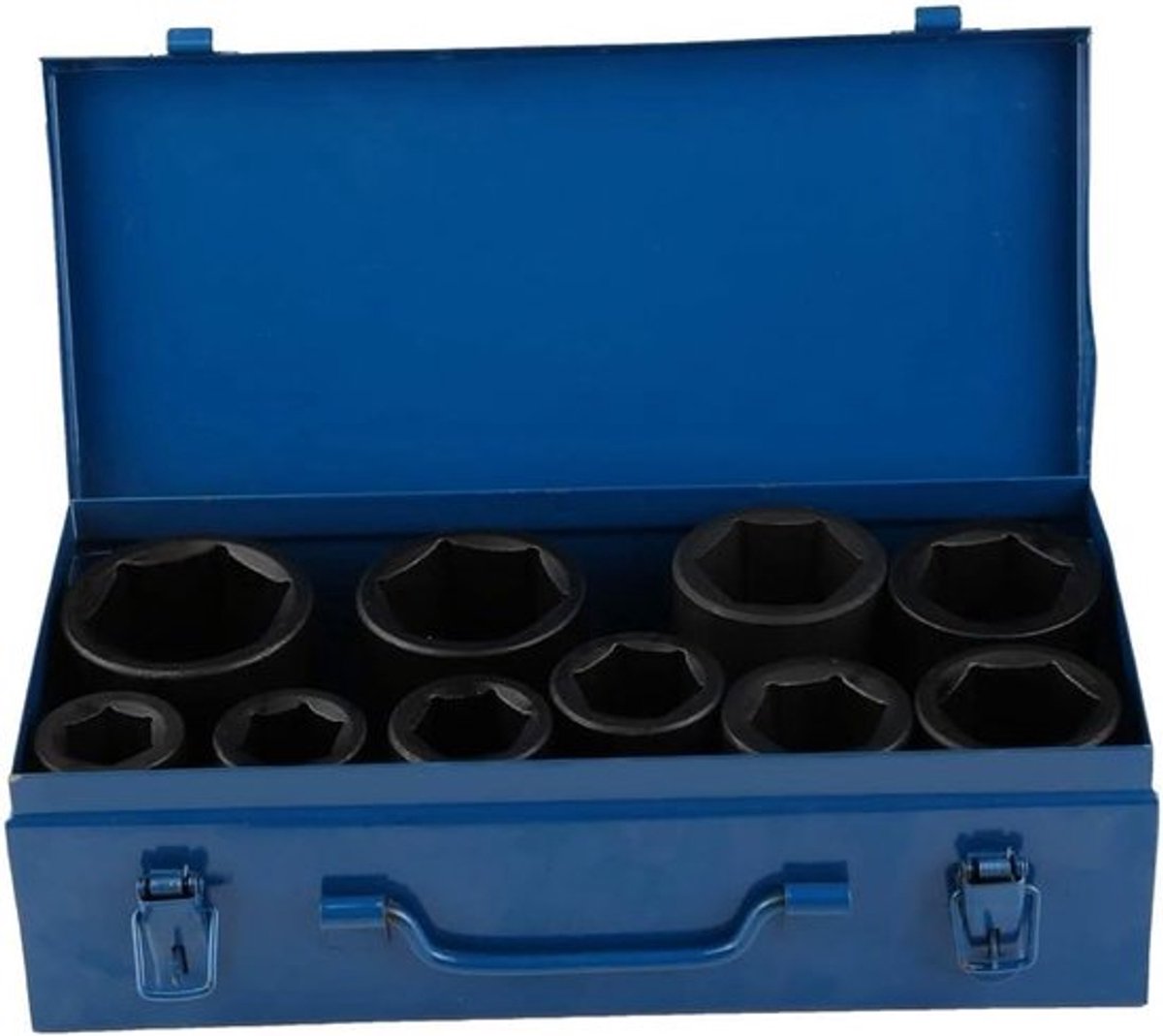 Diepe Steeksleutelset 10-delig van Chroom-Vanadium Staal, Maten van 22mm tot 50mm, Professioneel Gereedschap voor Klusprojecten