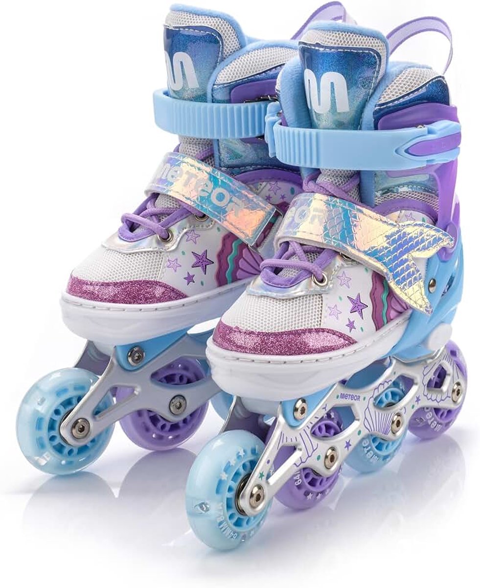 Meteor® Inline Skates voor Kinderen Jeugd Volwassen Ideaal voor Jongens en Meisjes Instelbare