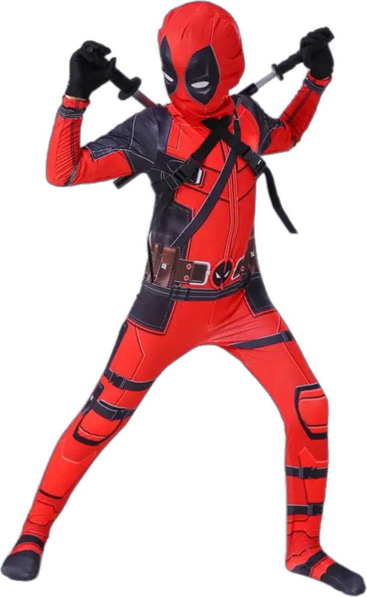 Deadpool 2 | eindbaas | Kostuum | 122 (6/7 Jaar) | Verkleedkleding | Superhelden