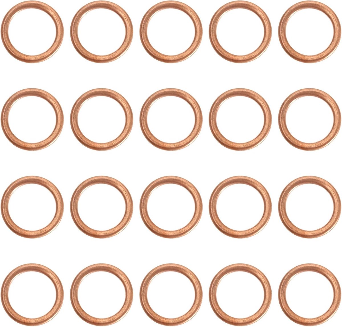 20PCS Oil Drain Plug Gaskets Copper Crush Washers Oil Sump Plug Washer Plate Rings N013845.2 11137546275 22mm OD 16mm - ShopVlot