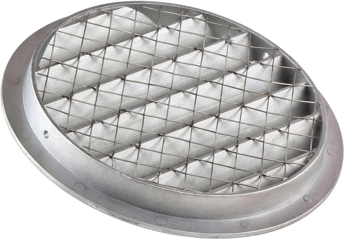 Solidchoice - Weerbestendige Ronde Ventilatiegrille Ø 160 mm - Met Muisbescherming