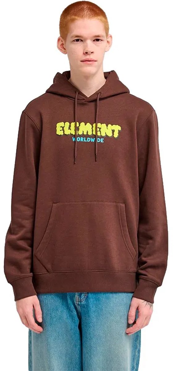 Element Fluff Hoodie Bruin S Man