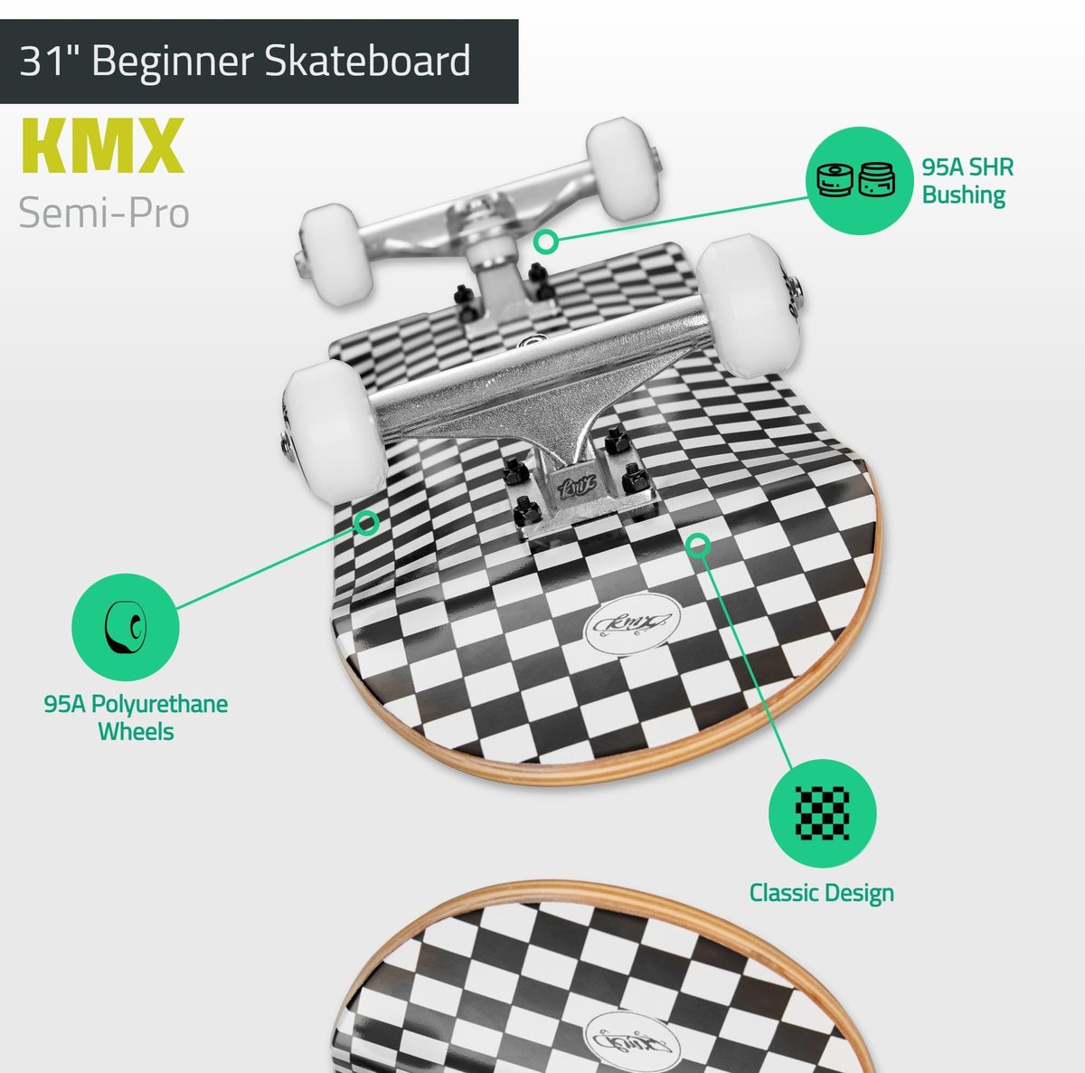 Solidchoice - Skateboard voor Beginners van Canadees Esdoornhout