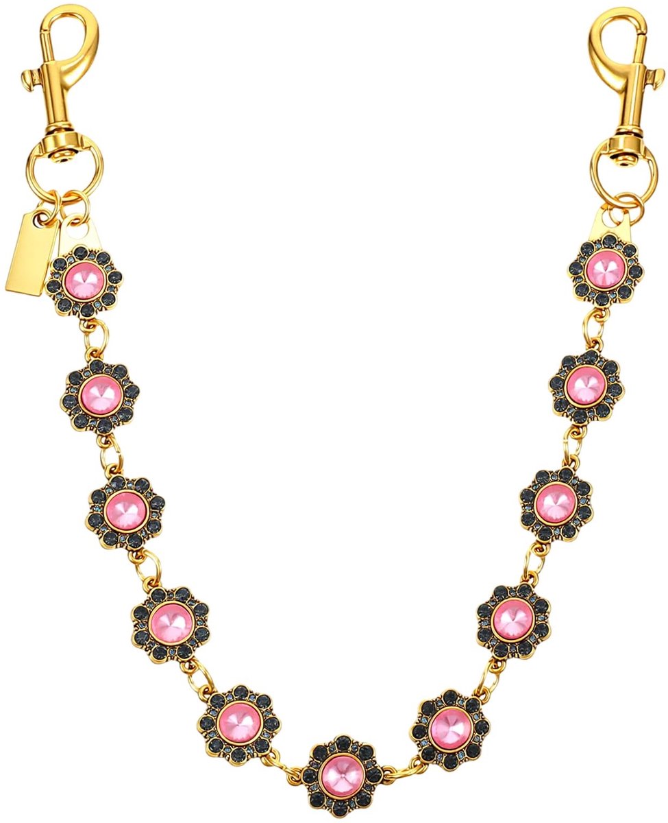 Solidchoice - Multicolor Handtas Sieraad met Rhinestone Bloemen
