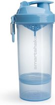 Dust Blue SmartShaker 800ml met extra compartiment