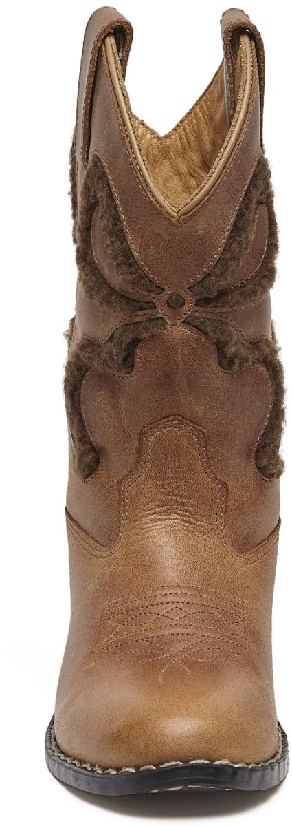 Bootstock Bow Teddy Brown Cowboylaarzen - Kinderen - Bruin - Leer