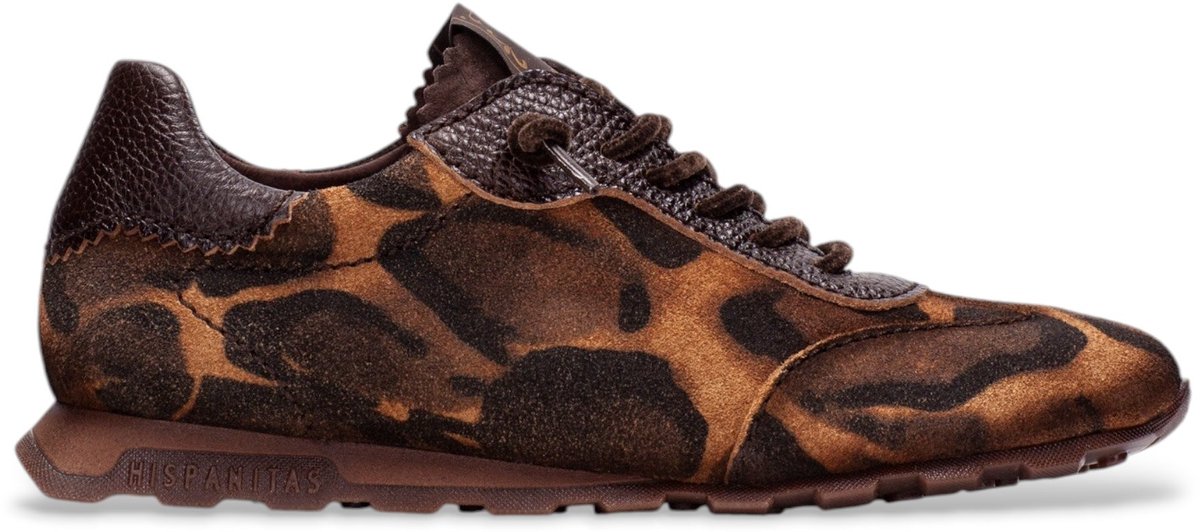 Hispanitas Bruine leren Zinnia sneakers