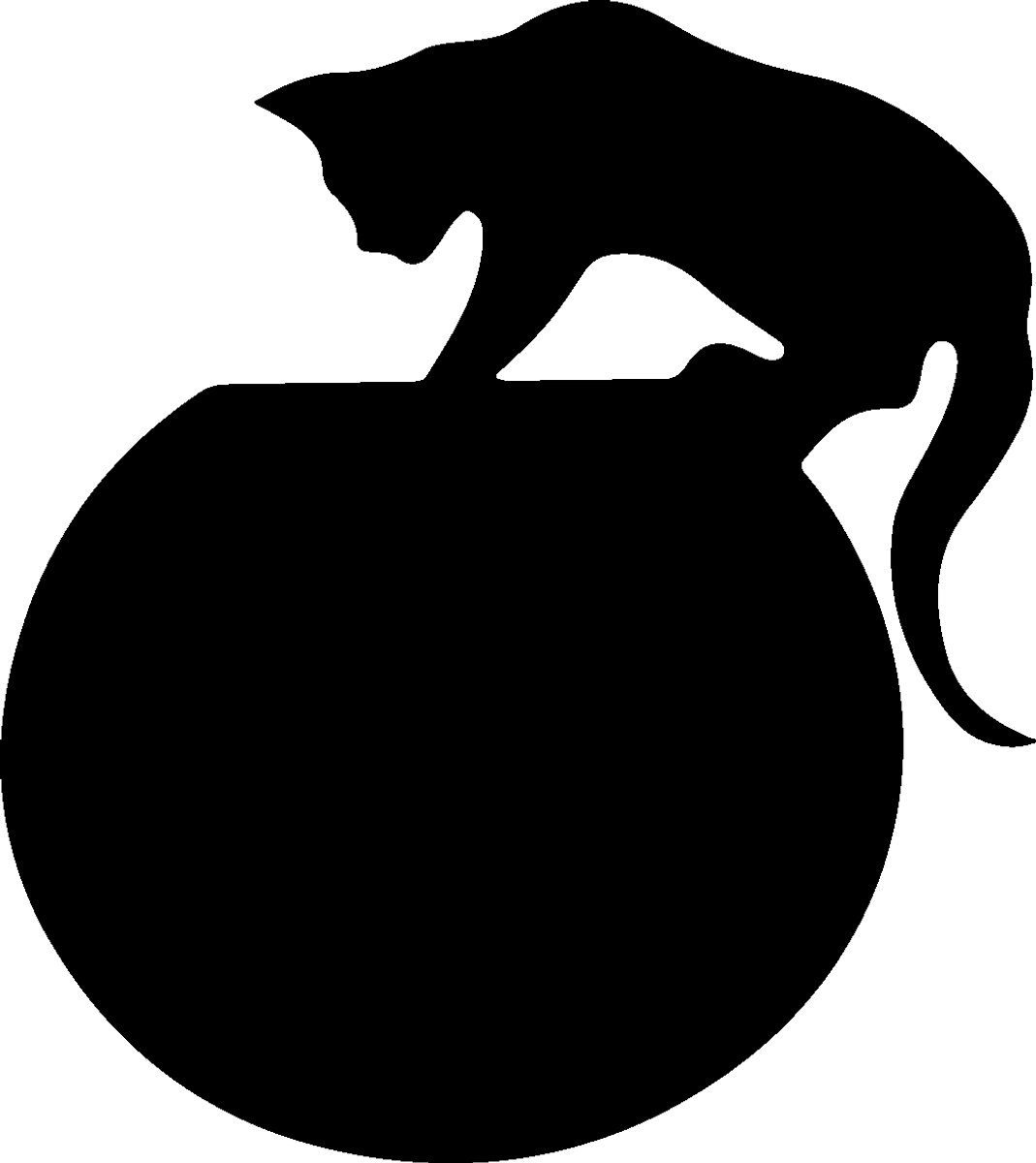 Ambiance Sticker Schoolbordsticker - uitwisbare zelfklevende muurstickers - KITTEN IN HET AQUARIUM + 4 VLOEIBARE KRIJTJES - 105x95cm Multi color