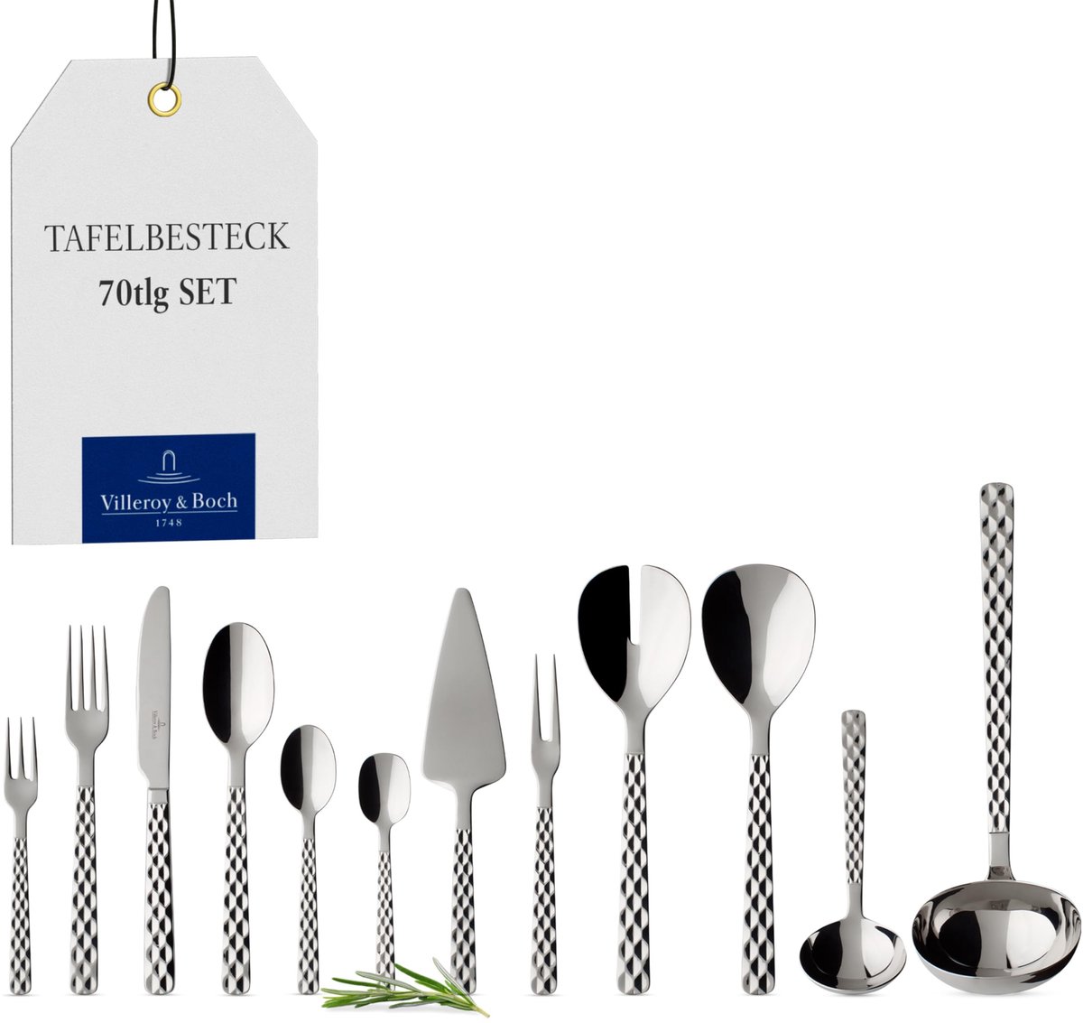 Solidchoice - 70-delige Bestekcassette voor de Keuken