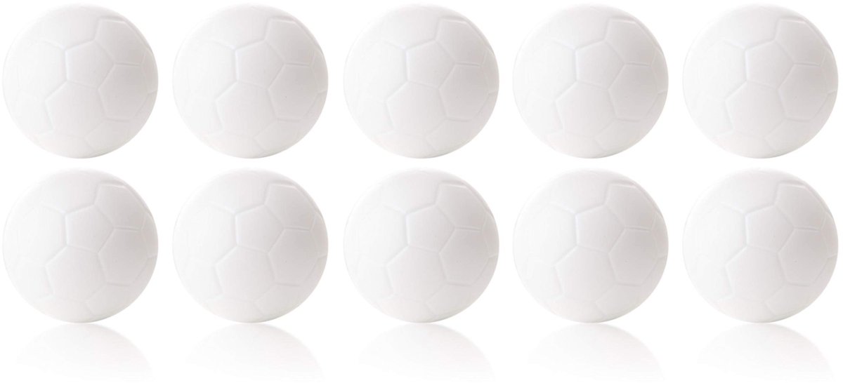 Solidchoice - Tafelvoetbal Ballen Set van 10, Wit