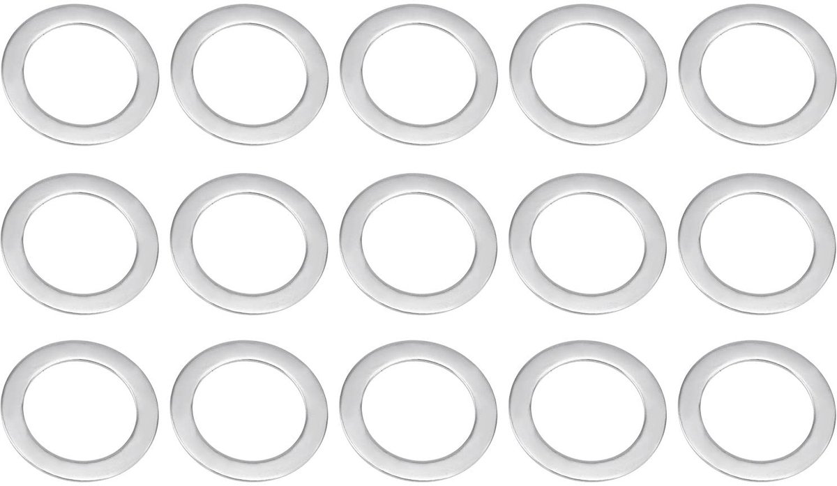 Solidchoice - 15 Stuks RVS Washers voor Schroeven, 304 Staal