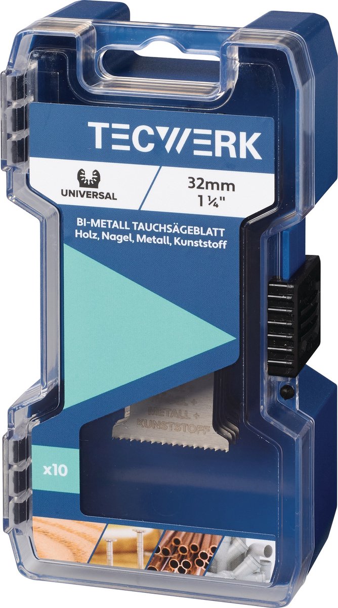 Duikzaagbladen B.32mm Inval-D.51mm 10 stuks Univ.TECWERK