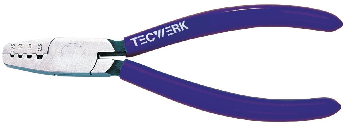 Aderendhülsentang totale lengte 180mm 0,25-16,0 (AWG 23-5)mm² gepolijste kunststofcoating TW