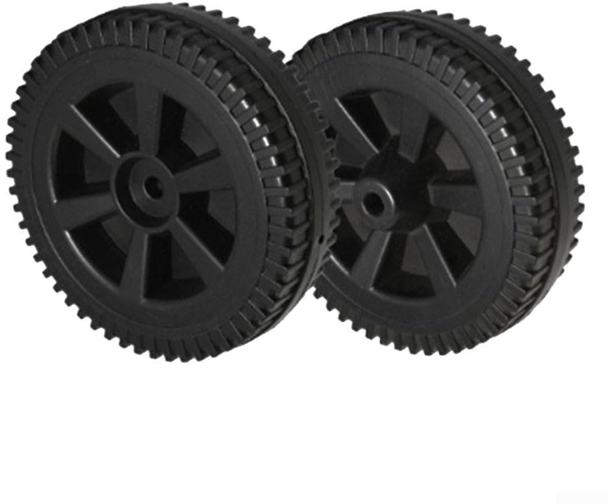 Solidchoice - 2 Stuks Grill Wielen - Vervangingswielen voor Gasbarbecues (177mm)