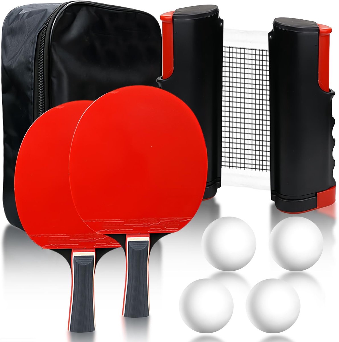 Solidchoice - Professionele Tafeltennis Bat Set met Net en Ballen